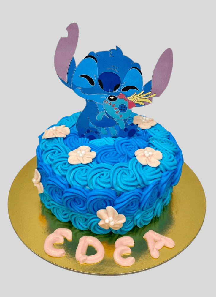 Admirable Stitch Cake Design