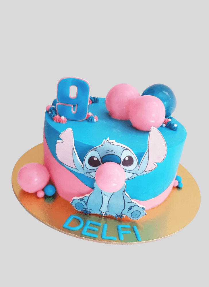 Alluring Stitch Cake