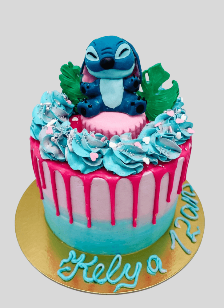 Dazzling Stitch Cake