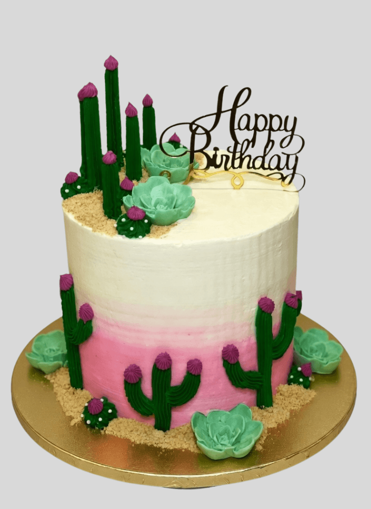 Adorable Cactus Cake
