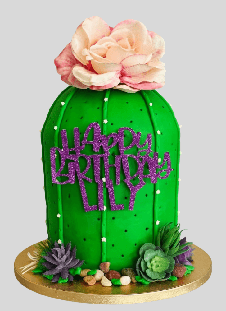 Angelic Cactus Cake