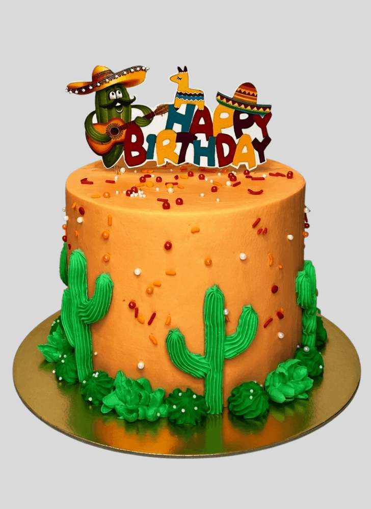 Charming Cactus Cake