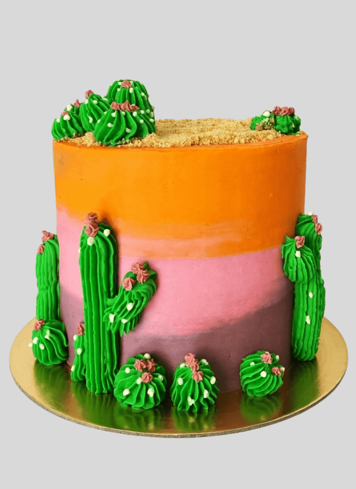 Gorgeous Cactus Cake