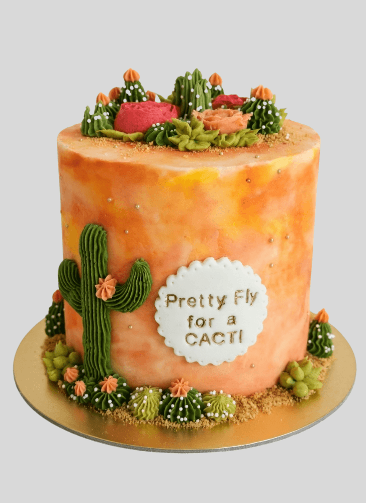 Inviting Cactus Cake