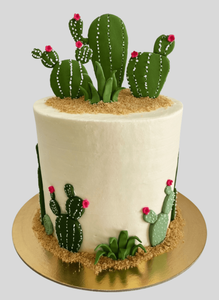 Lovely Cactus Cake Design