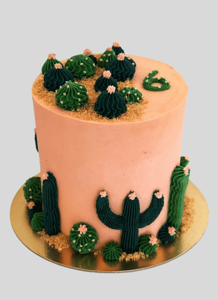 Pretty Cactus Cake