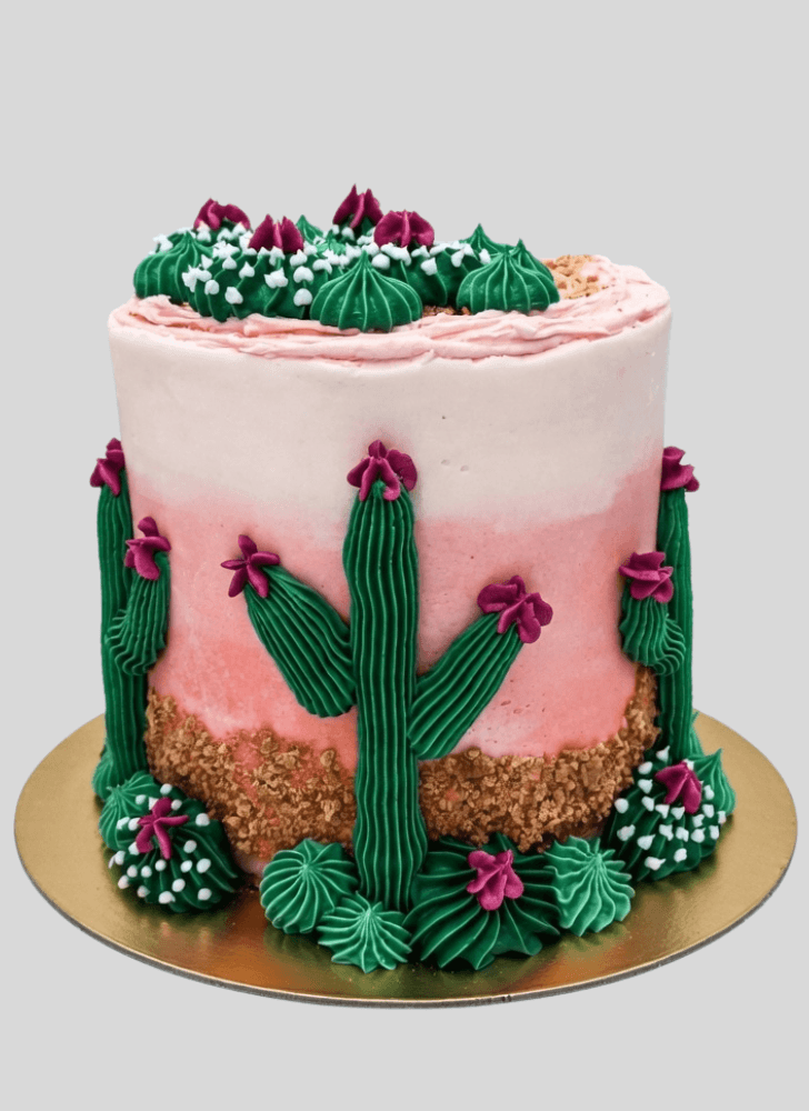 Resplendent Cactus Cake