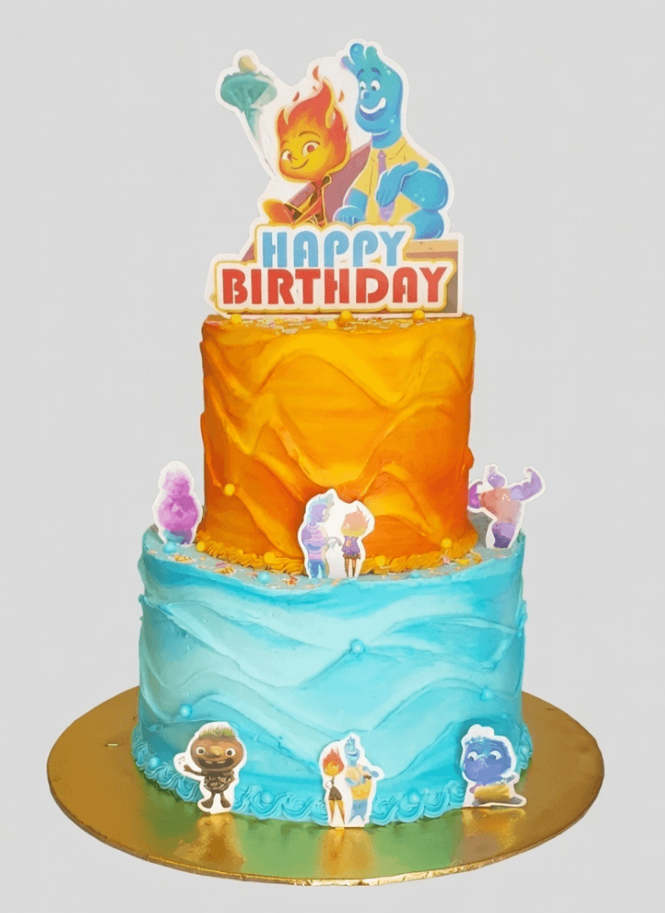 Appealing Elemental Cake