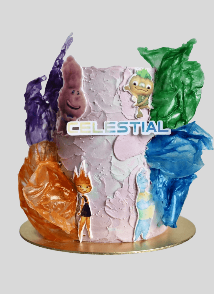 Inviting Elemental Cake