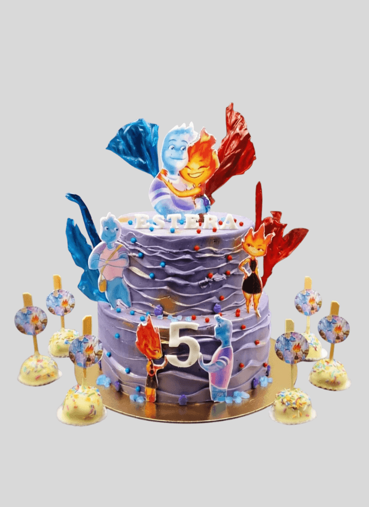 Pretty Elemental Cake