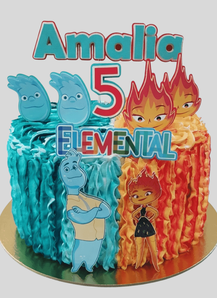 Wonderful Elemental Cake Design