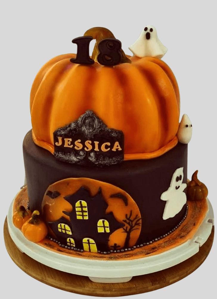 Pretty Halloween Cake