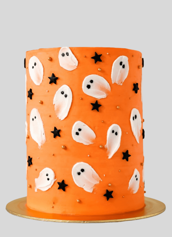 Bewitching Halloween Ghost Cake