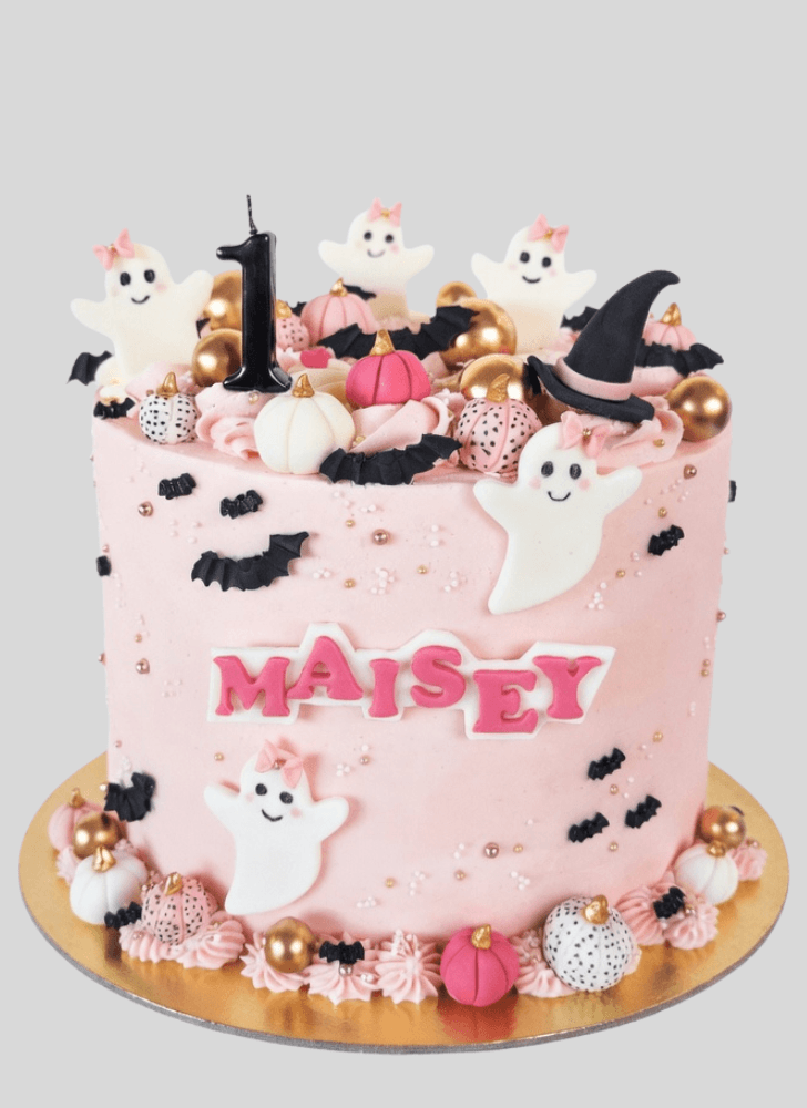 Comely Halloween Ghost Cake