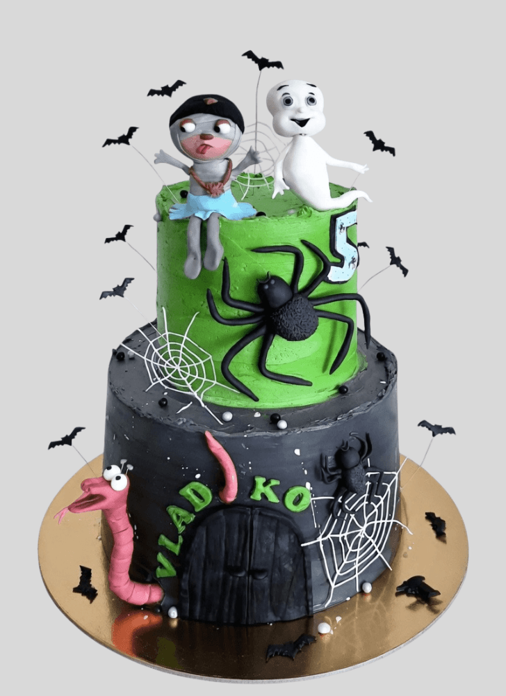 Dazzling Halloween Ghost Cake