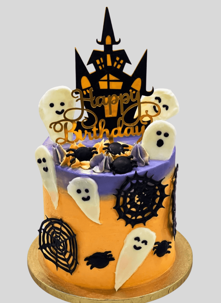 Divine Halloween Ghost Cake