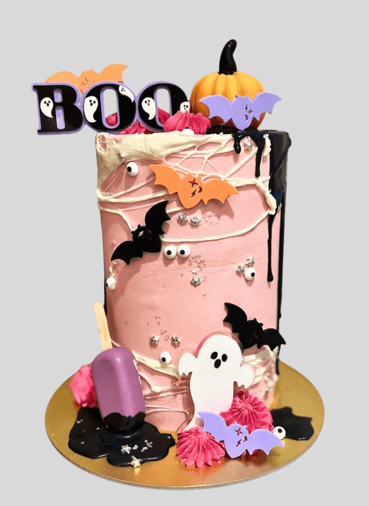 Exquisite Halloween Ghost Cake