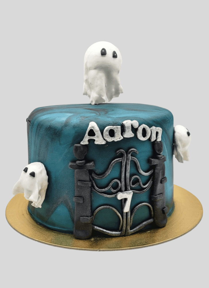 Fetching Halloween Ghost Cake