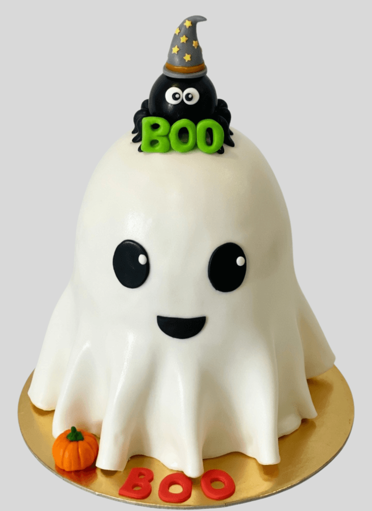 Graceful Halloween Ghost Cake