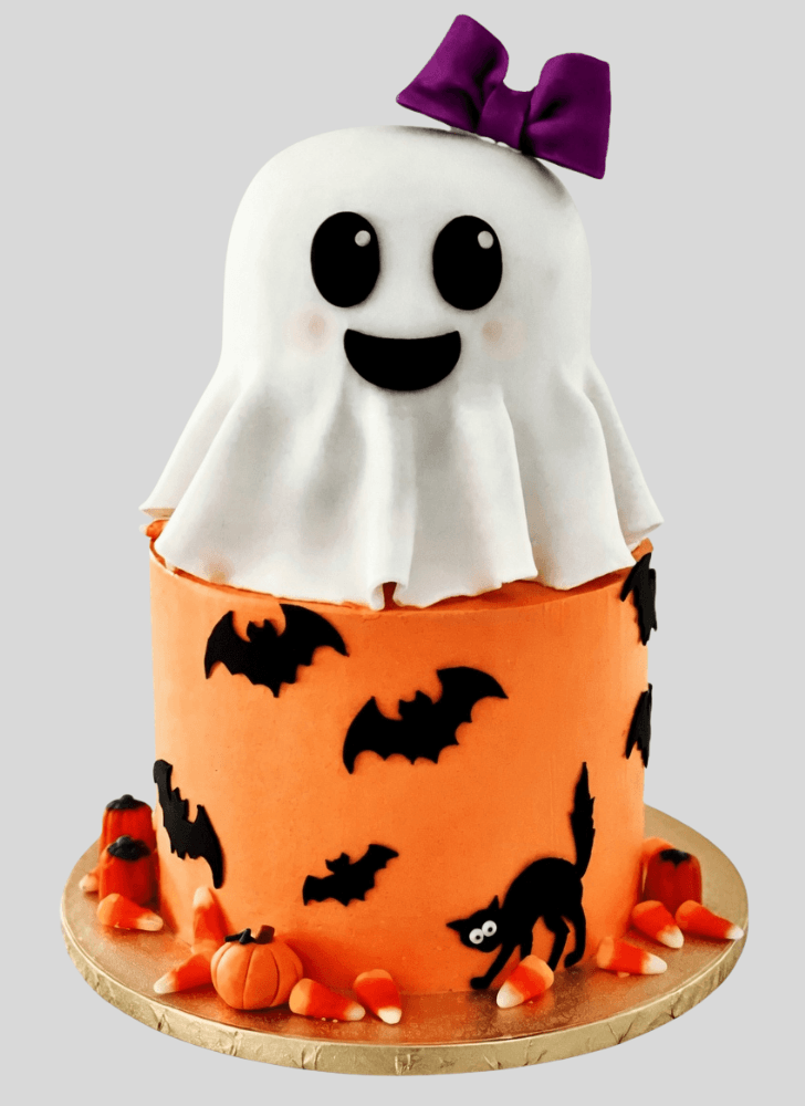 Handsome Halloween Ghost Cake