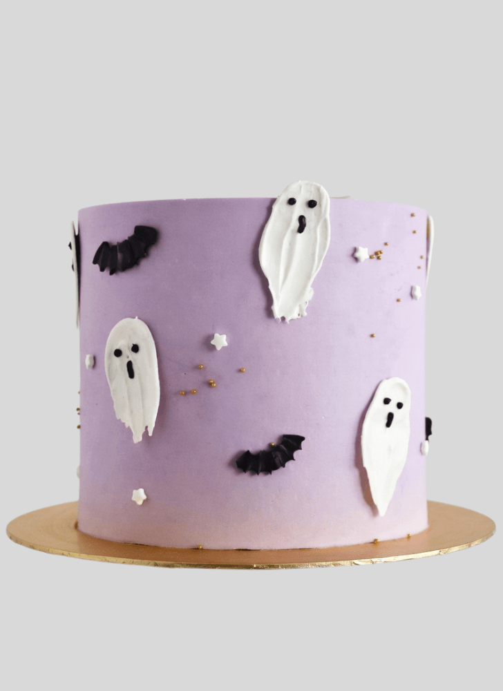 Lovely Halloween Ghost Cake Design