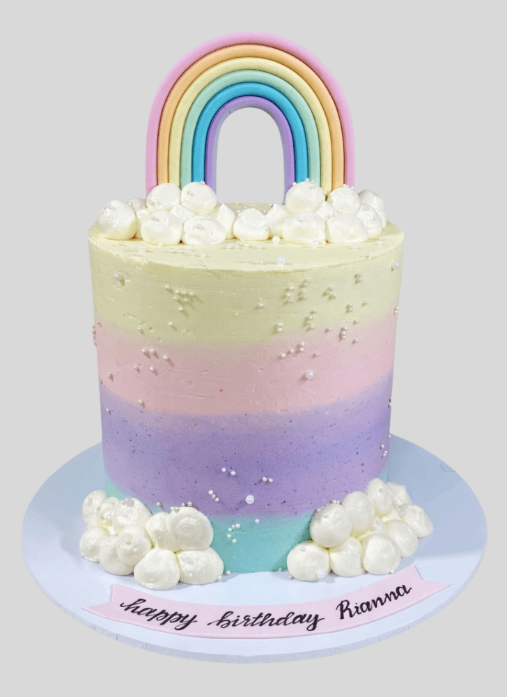 Admirable Rainbow Cake Design
