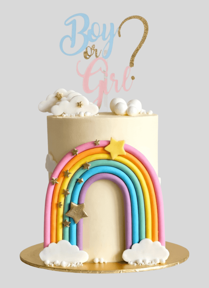 Adorable Rainbow Cake