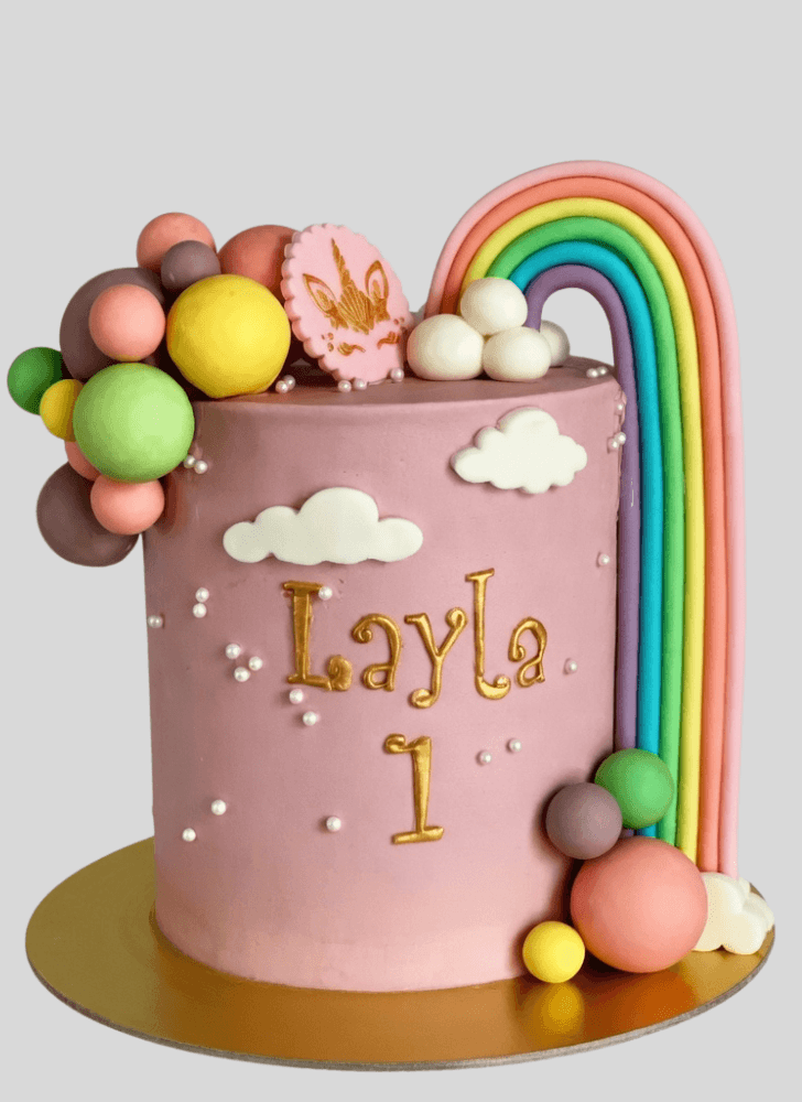 Alluring Rainbow Cake