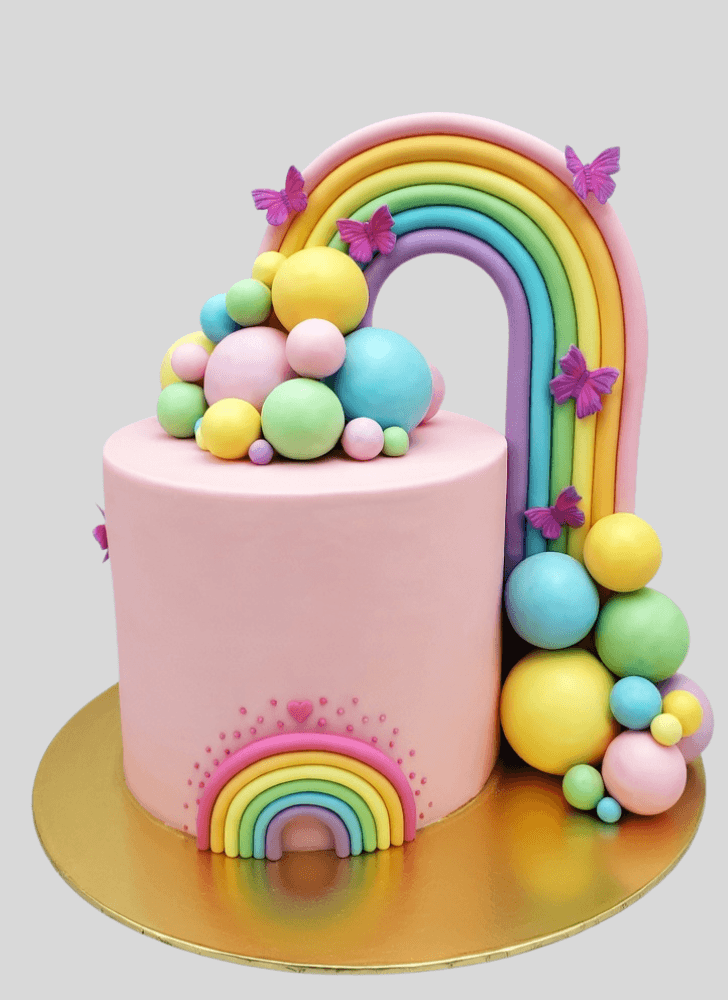Angelic Rainbow Cake
