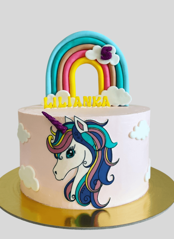 Charming Rainbow Cake