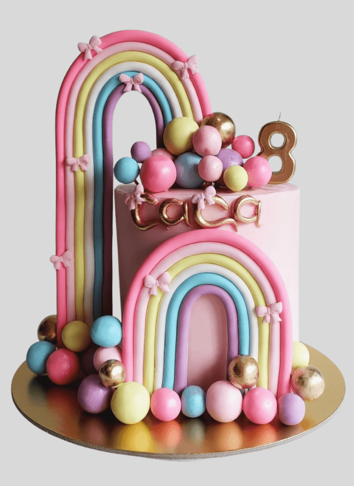 Dazzling Rainbow Cake