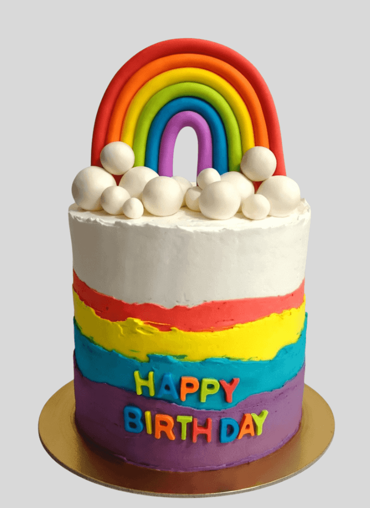 Good Looking Rainbow Cake