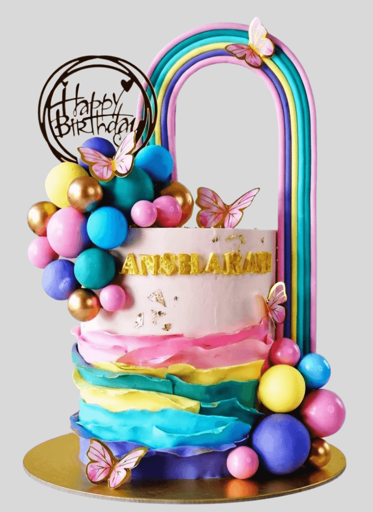 Graceful Rainbow Cake