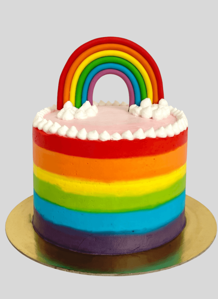 Pretty Rainbow Cake