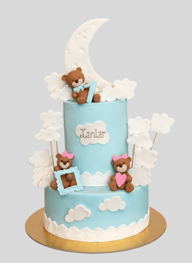 Admirable Sleepy Bear Cake Design
