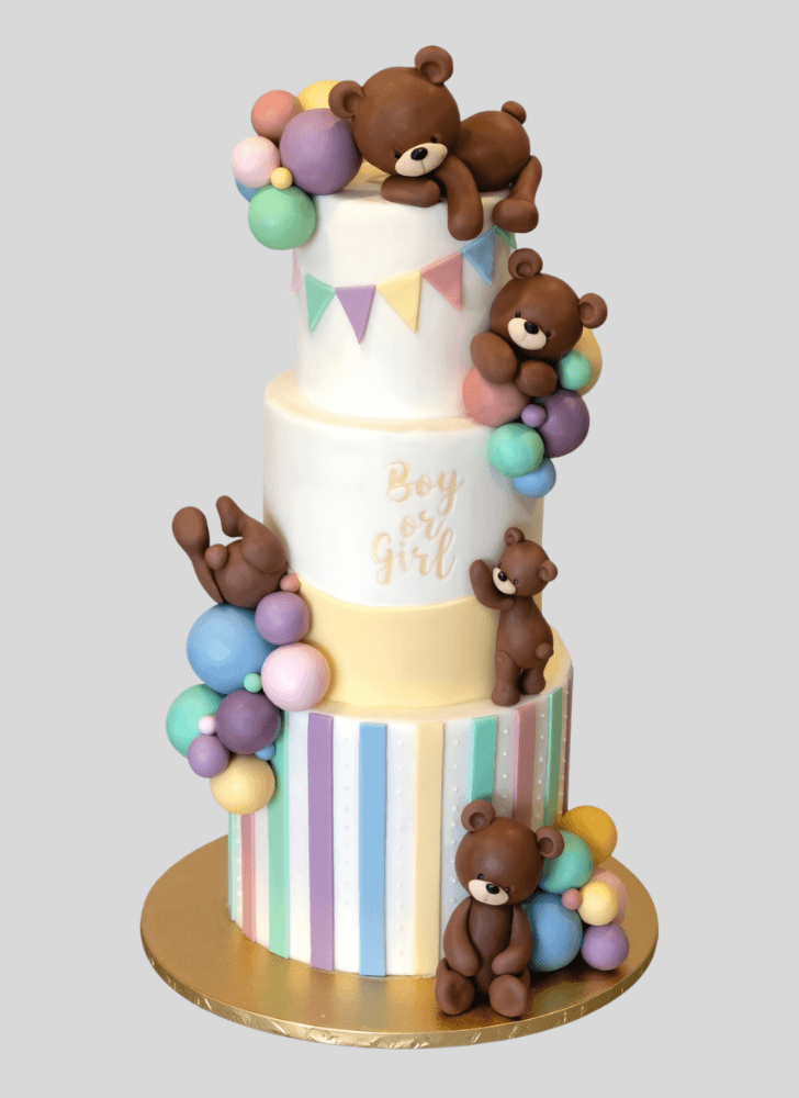 Alluring Sleepy Bear Cake