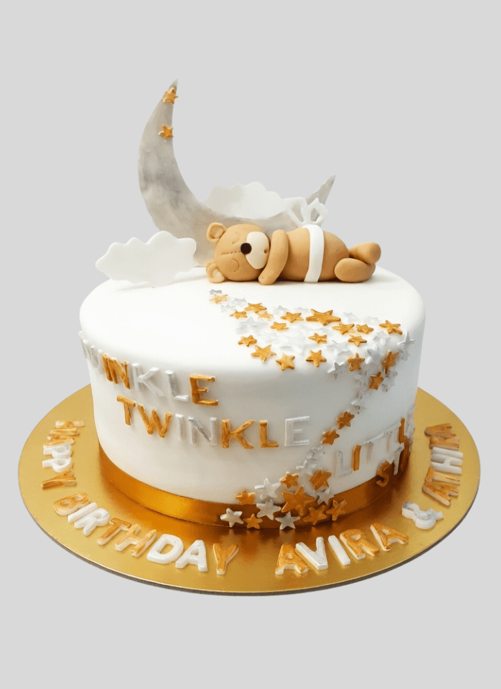 Captivating Sleepy Bear Cake