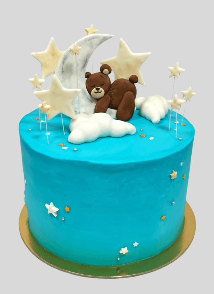 Charming Sleepy Bear Cake