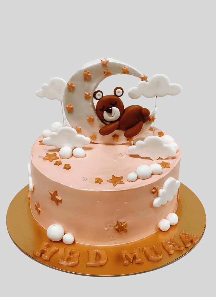 Dazzling Sleepy Bear Cake
