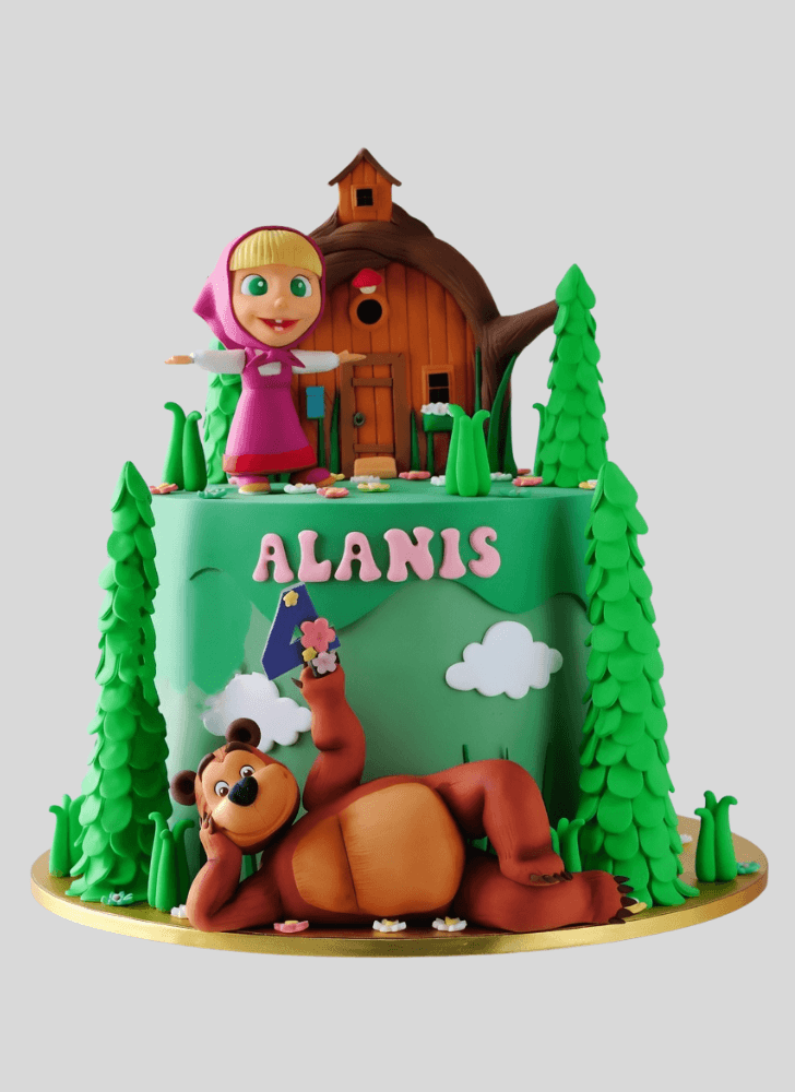 Good Looking Sleepy Bear Cake