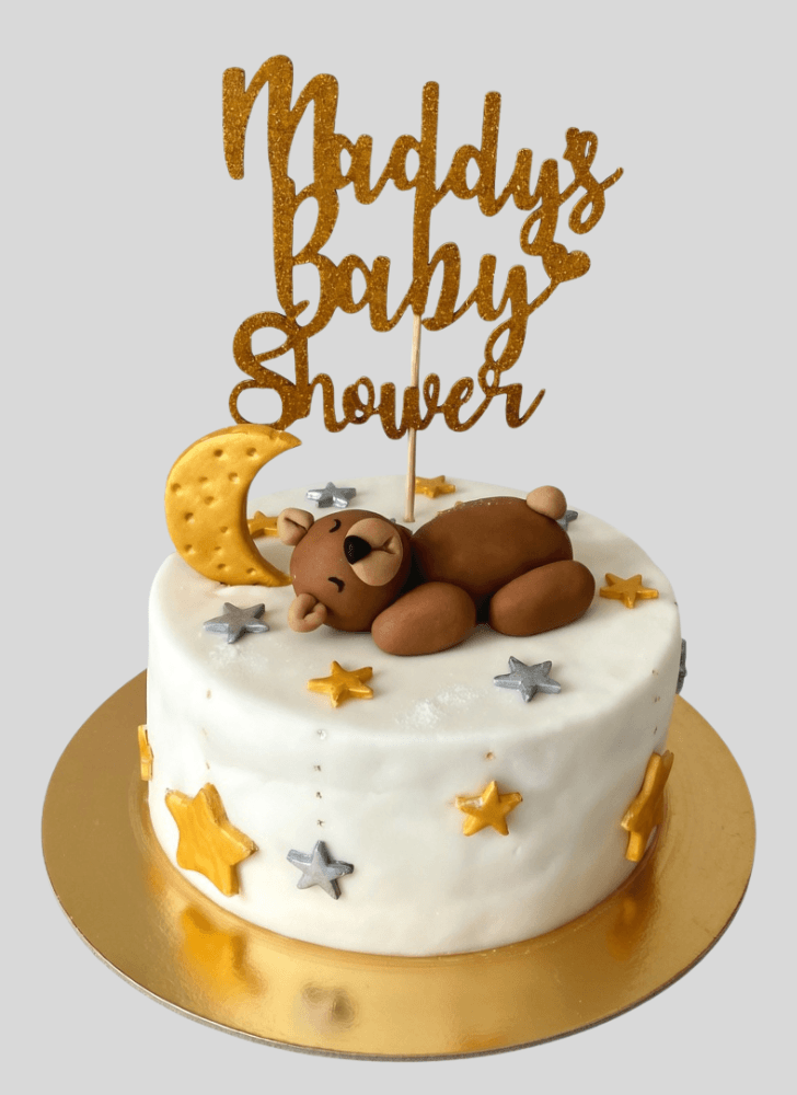 Graceful Sleepy Bear Cake