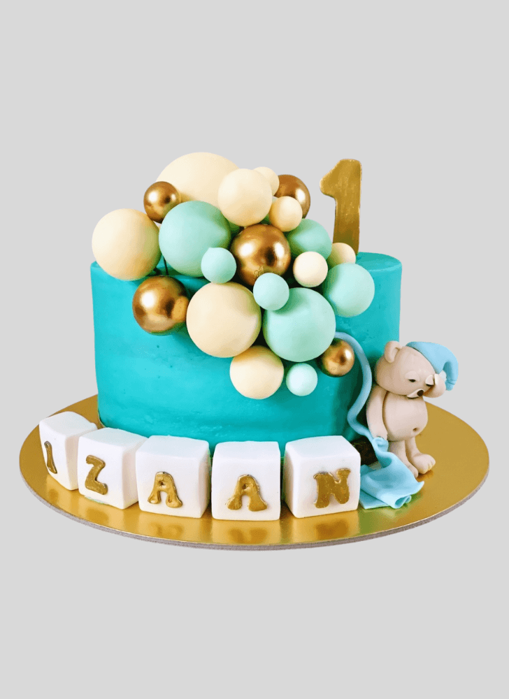 Radiant Sleepy Bear Cake