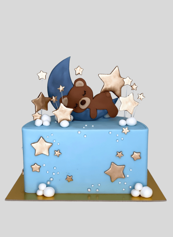 Slightly Sleepy Bear Cake