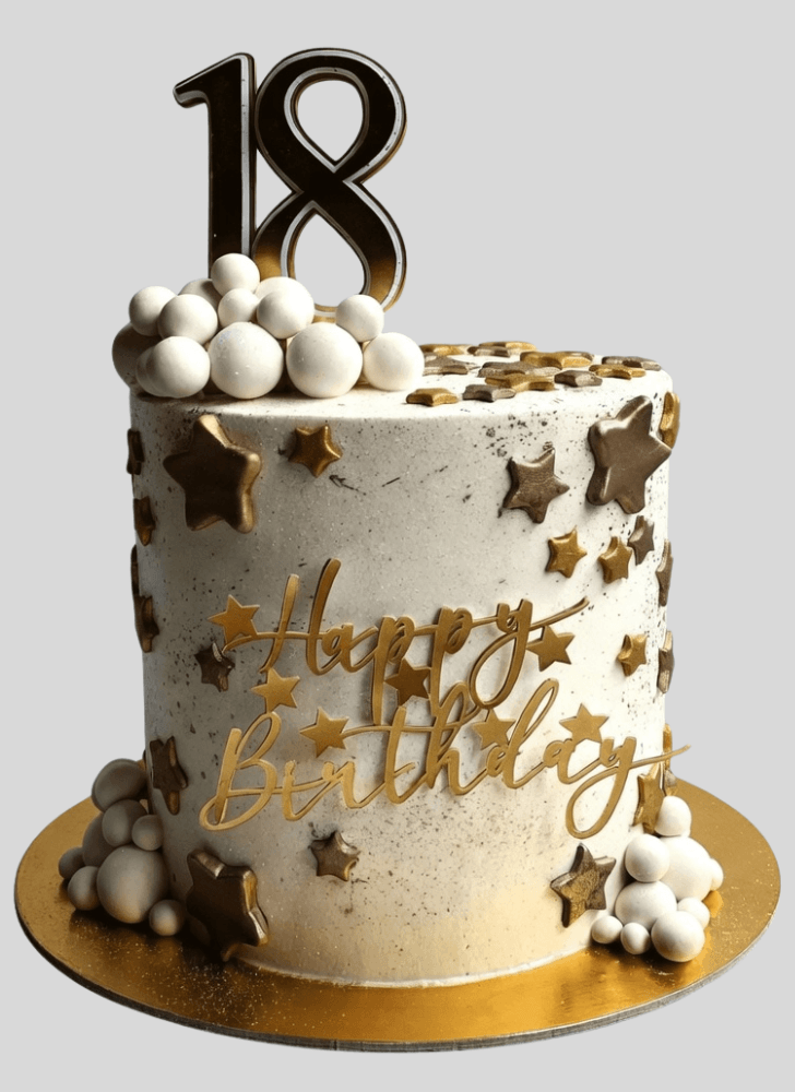 Elegant Stars Cake