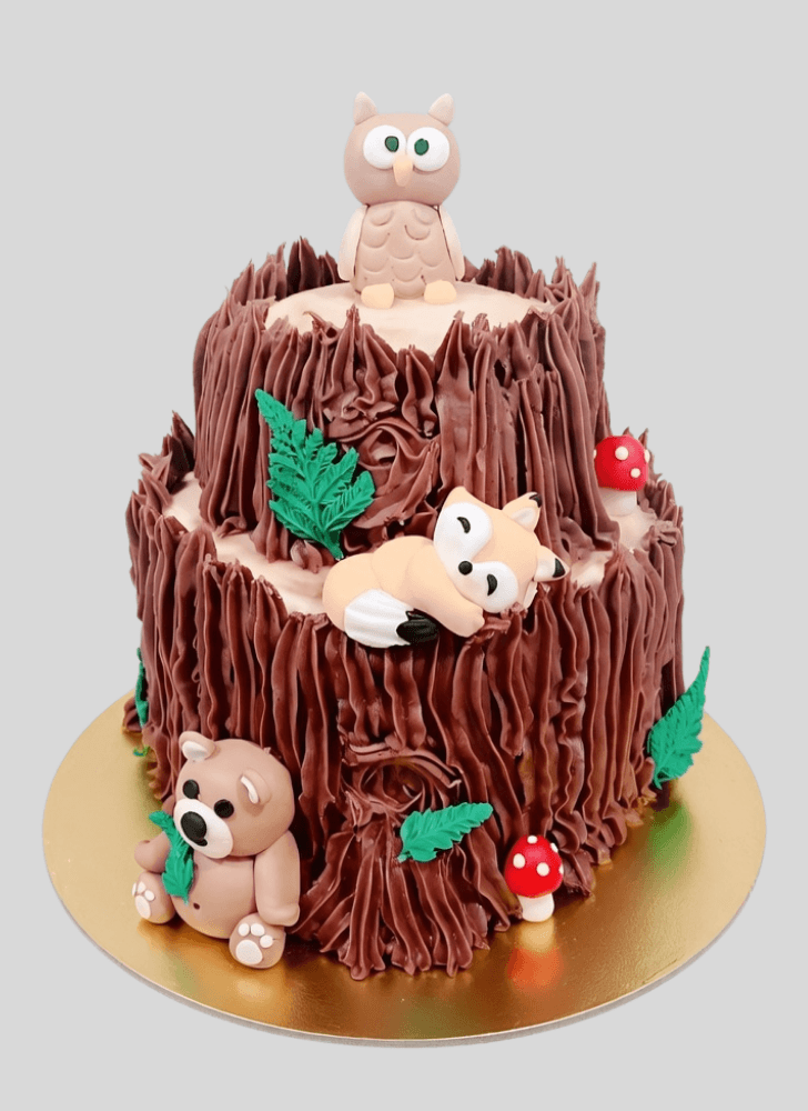 Classy Woodland Cake