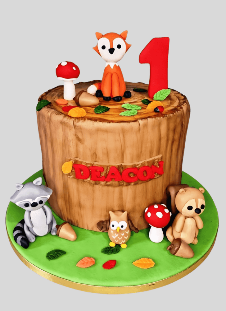 Elegant Woodland Cake