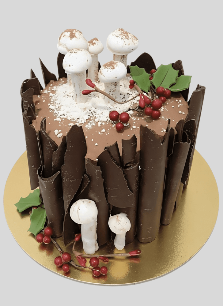 Inviting Woodland Cake