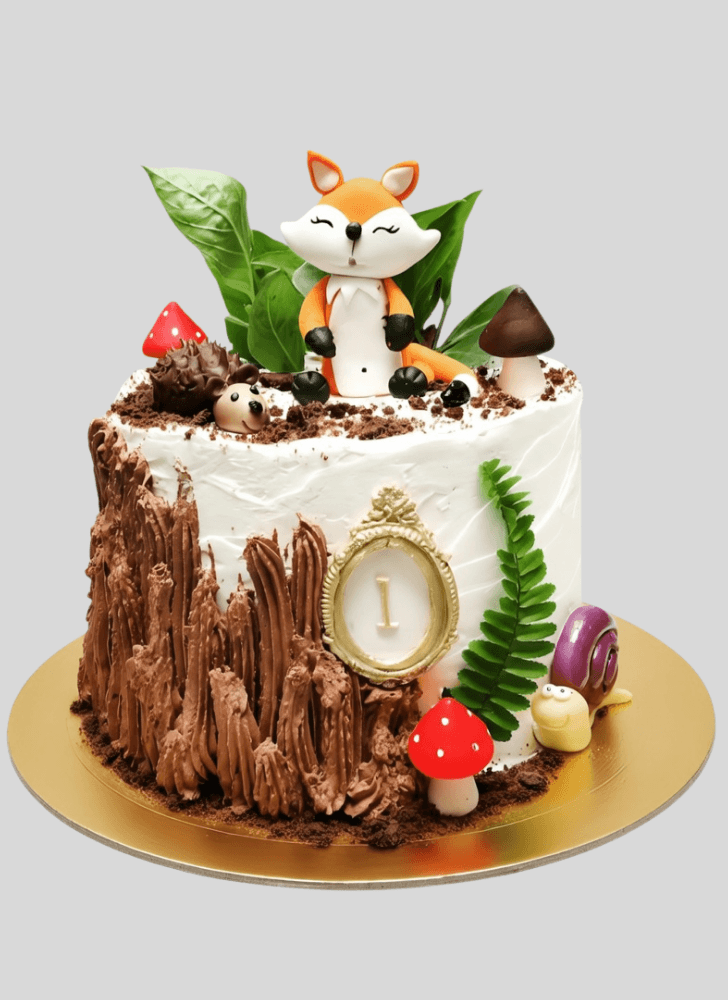 Pleasing Woodland Cake