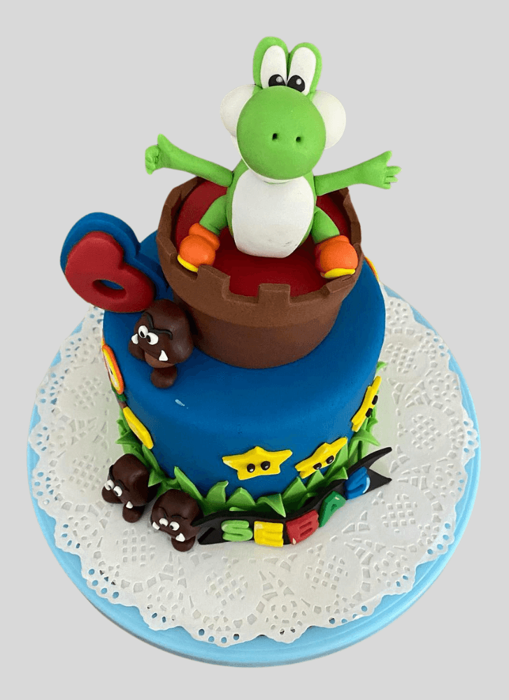 Angelic Yoshi Cake