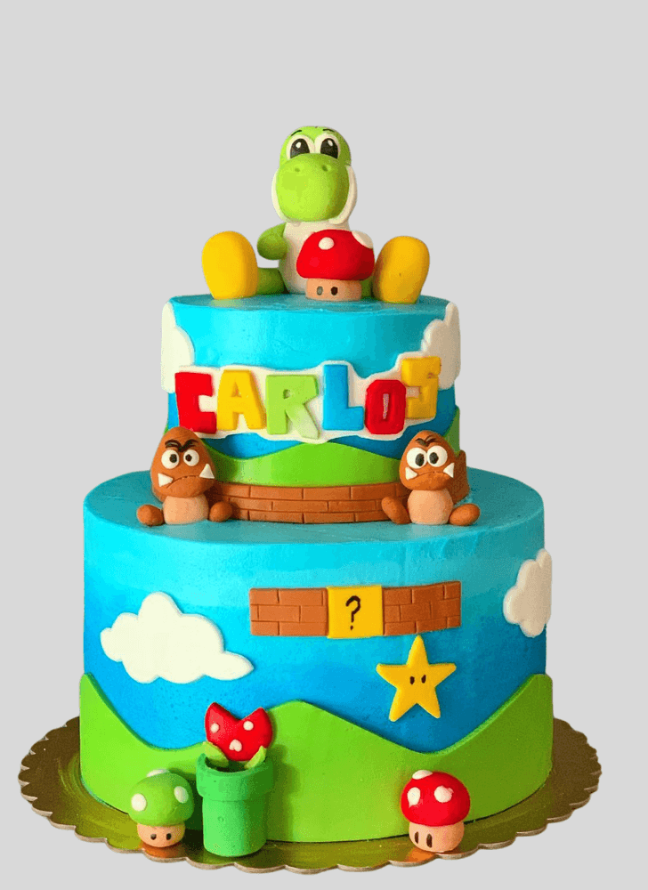 Charming Yoshi Cake
